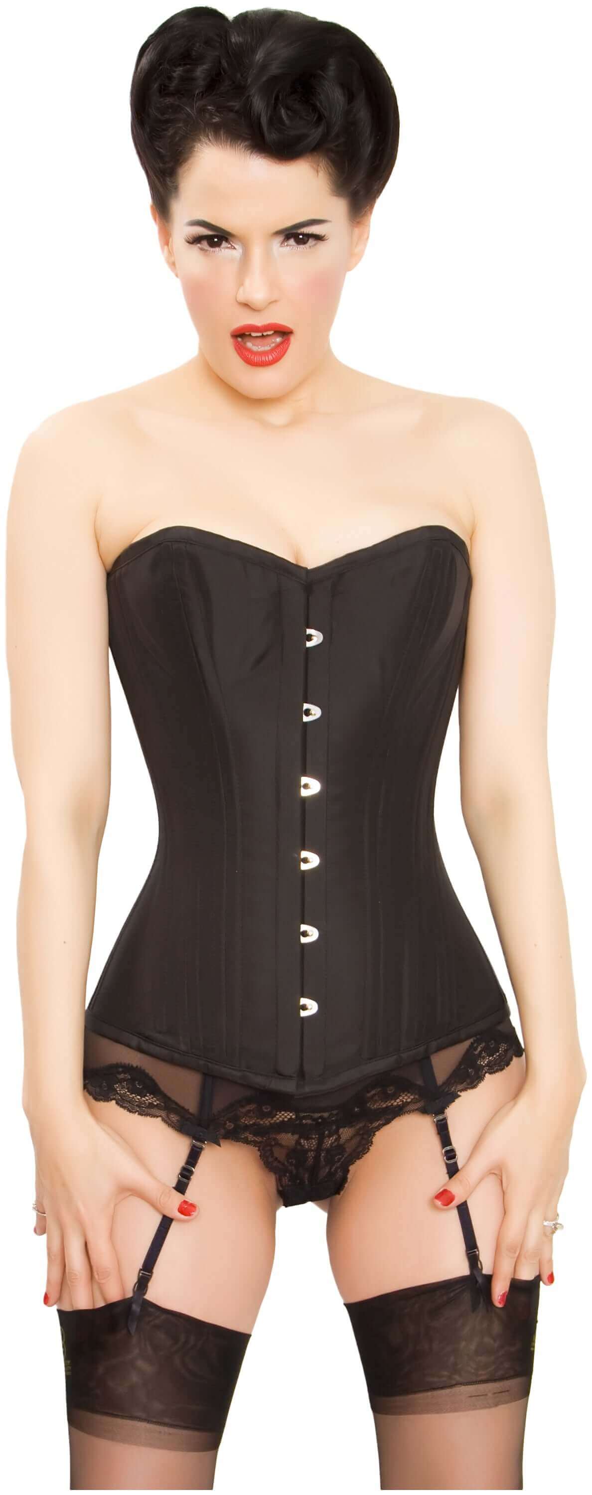 Playgirl Black Overbust Waist Trainer Corset
